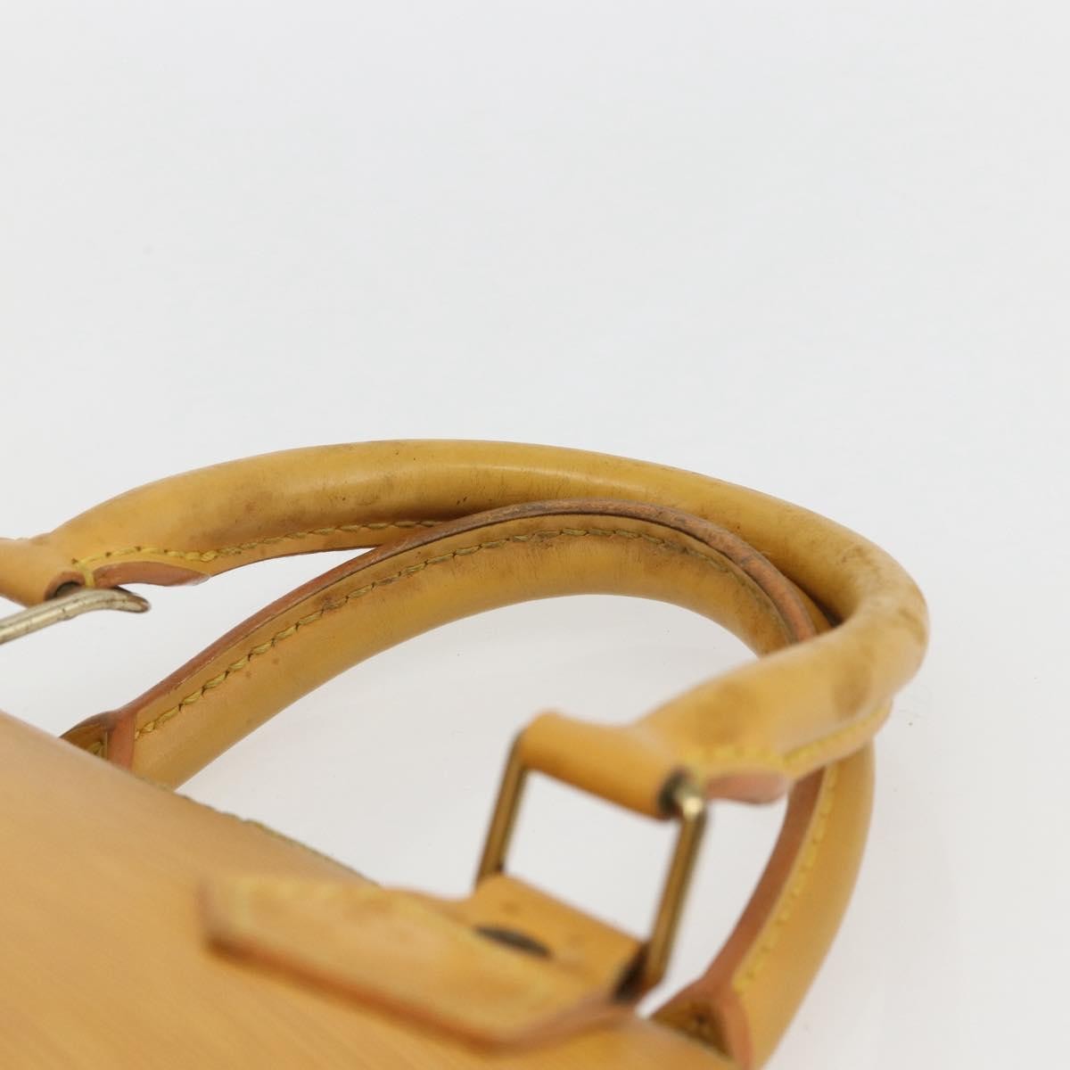 Louis Vuitton Alma Handbag Epi Leather Yellow Leather Handbag (Pre-Owned)