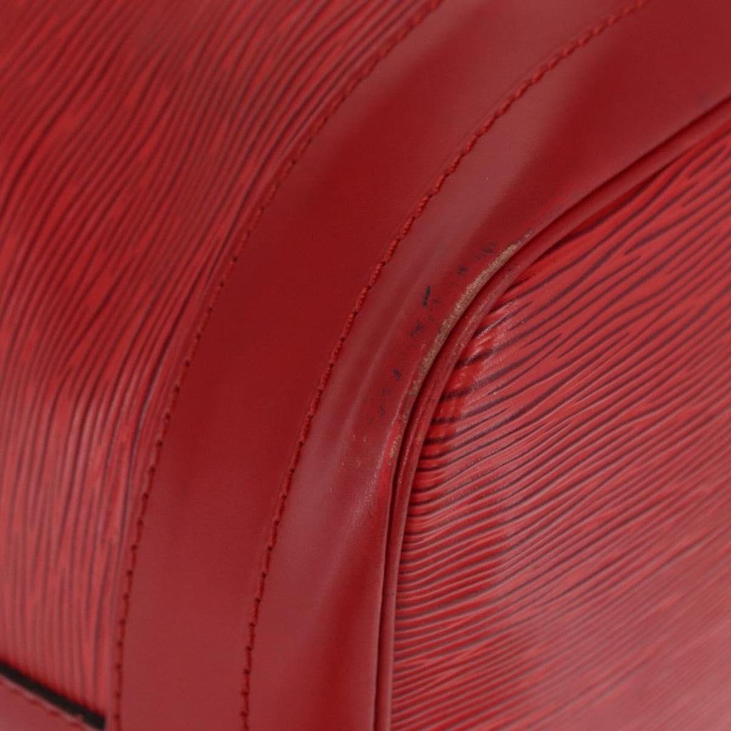 Louis Vuitton Petit Noe Nm Handbag Epi Leather Red Leather Shoulder Bag Bag (Pre-Owned)