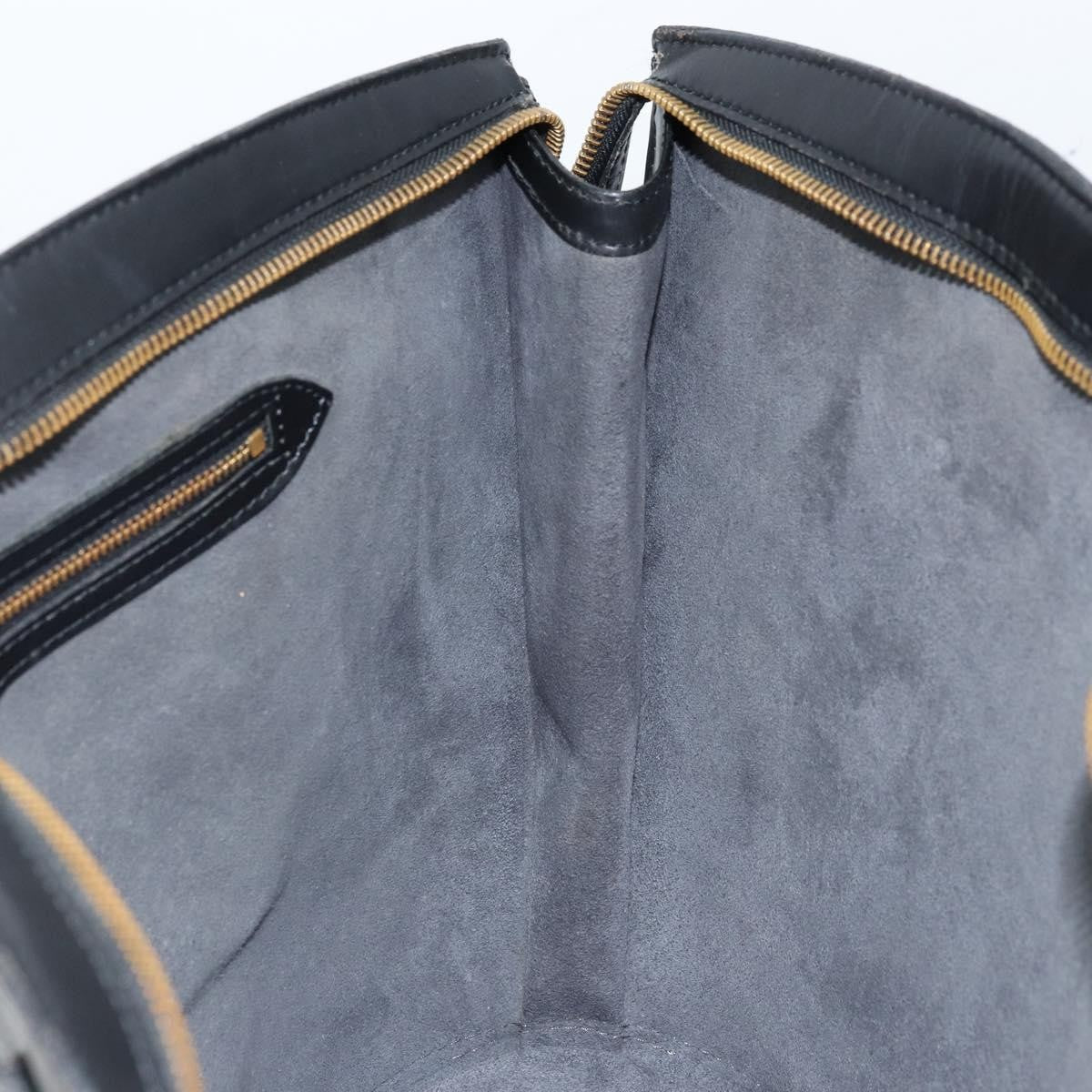 Louis Vuitton Saint Jacques Handbag Epi Leather Black Leather Shoulder Bag Bag (Pre-Owned)