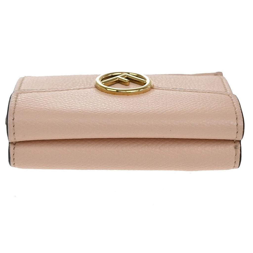 Fendi F Is Fendi Trifold Wallet Leather Pink Leather Wallets Accessory (Pre-Owned)