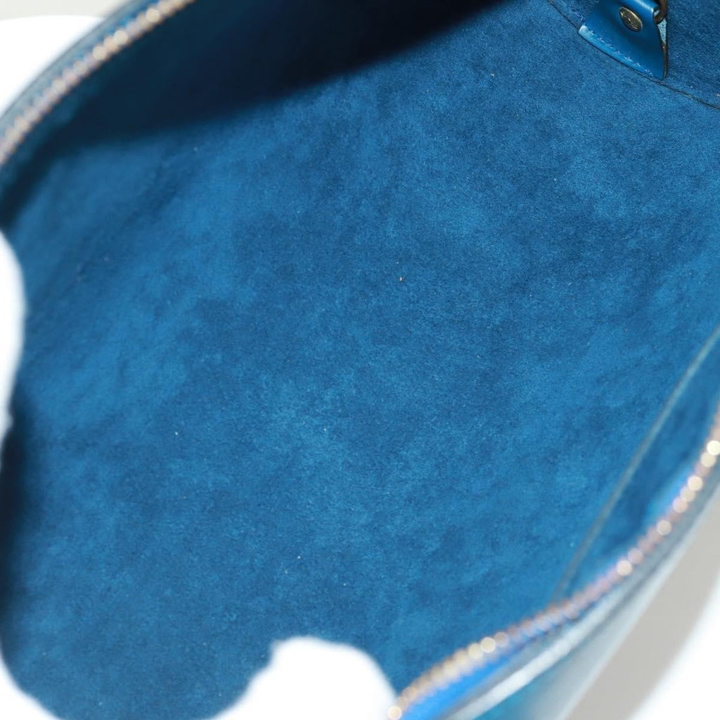 Louis Vuitton Soufflot Handbag Epi Leather Blue Leather Shoulder Bag Bag (Pre-Owned)