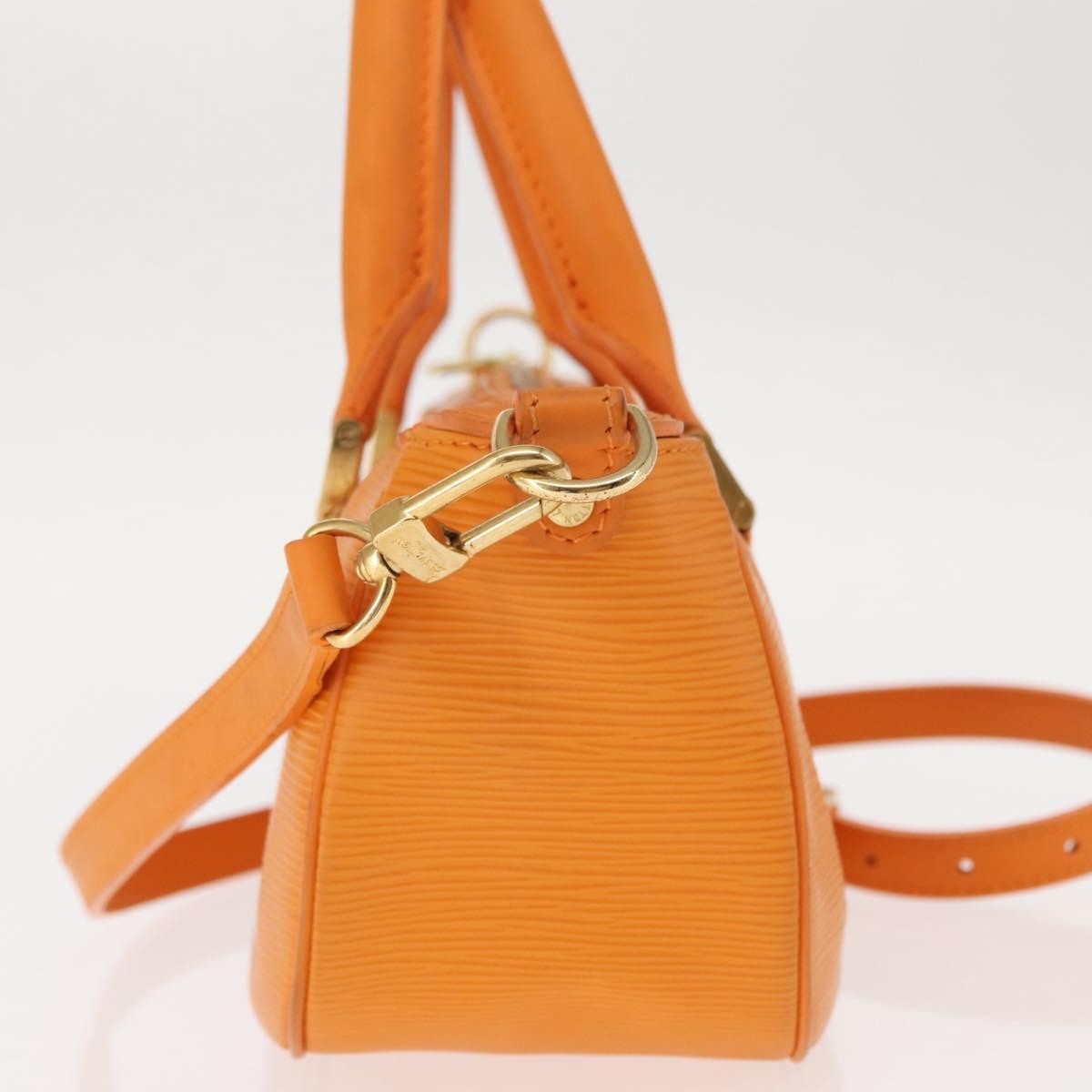Louis Vuitton Danura Handbag Epi Orange Leather Handbag (Pre-Owned)