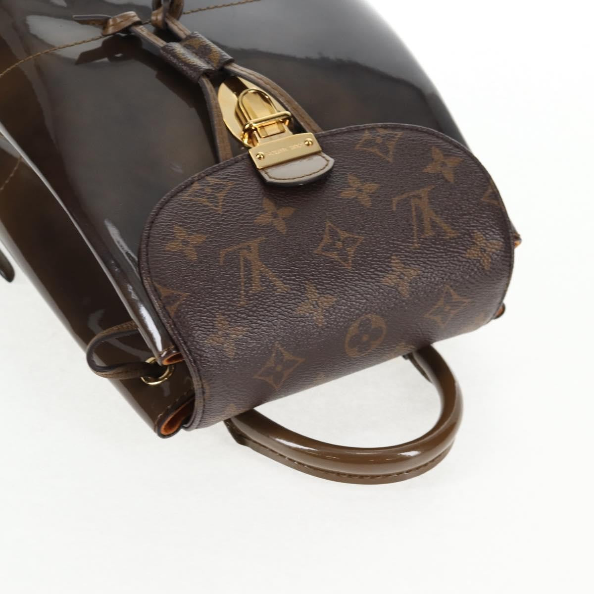 Louis Vuitton Hot Springs Backpack Vernis With Monogram Canvas Khaki Canvas Backpack Bag (Pre-Owned)
