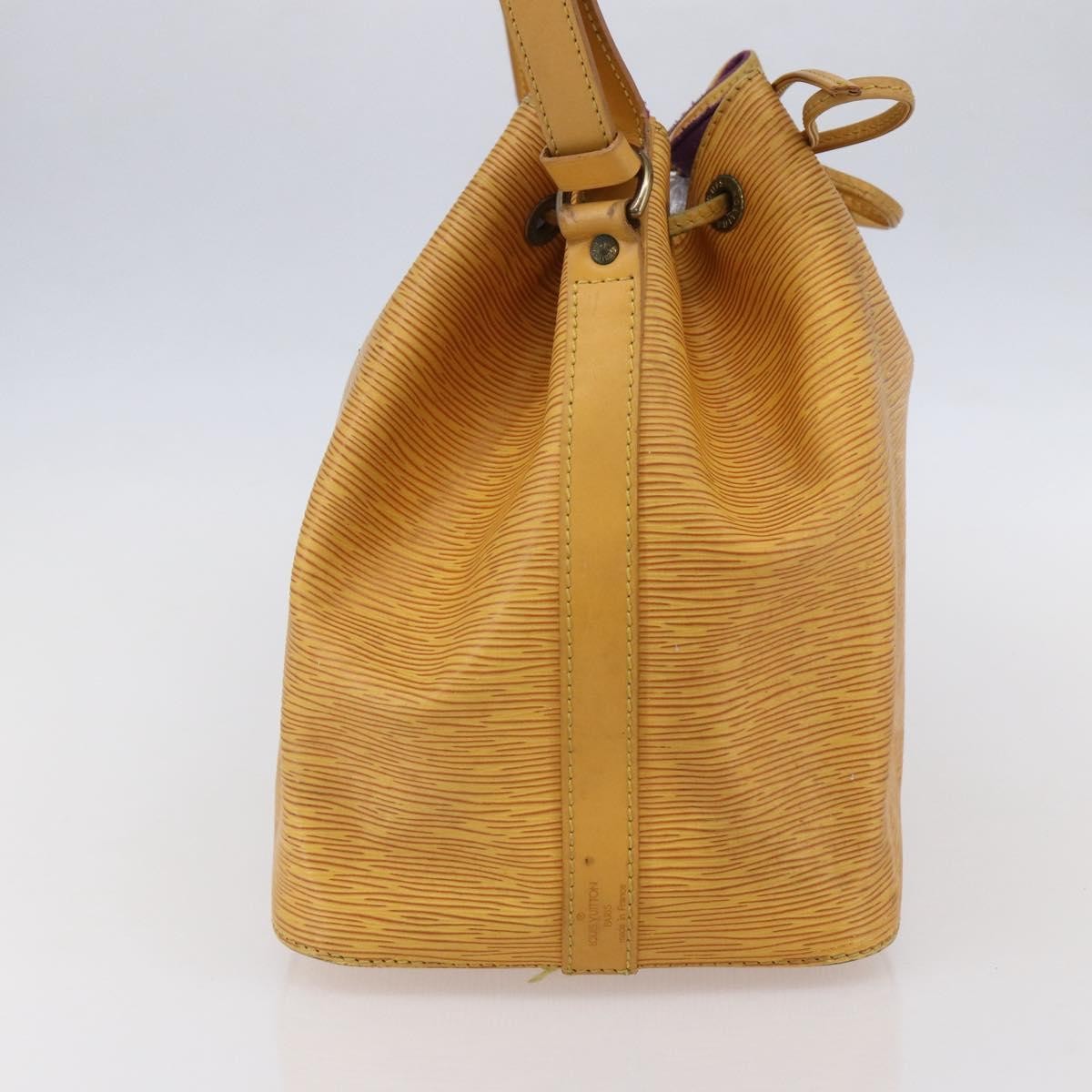 Louis Vuitton Petit Noe Handbag Epi Leather Yellow Leather Shoulder Bag Bag (Pre-Owned)