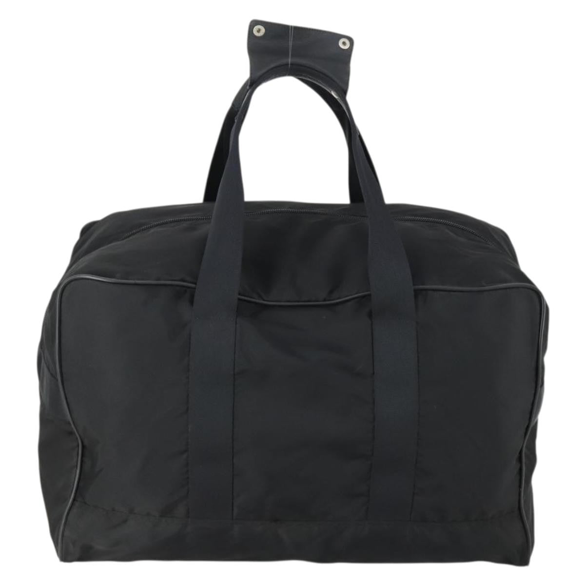 Prada Convertible Weekender Bag Tessuto Black Nylon Travel Bag Bag (Pre-Owned)