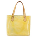 Louis Vuitton Houston Handbag Monogram Vernis Yellow Patent_Leather Tote Bag Bag (Pre-Owned)