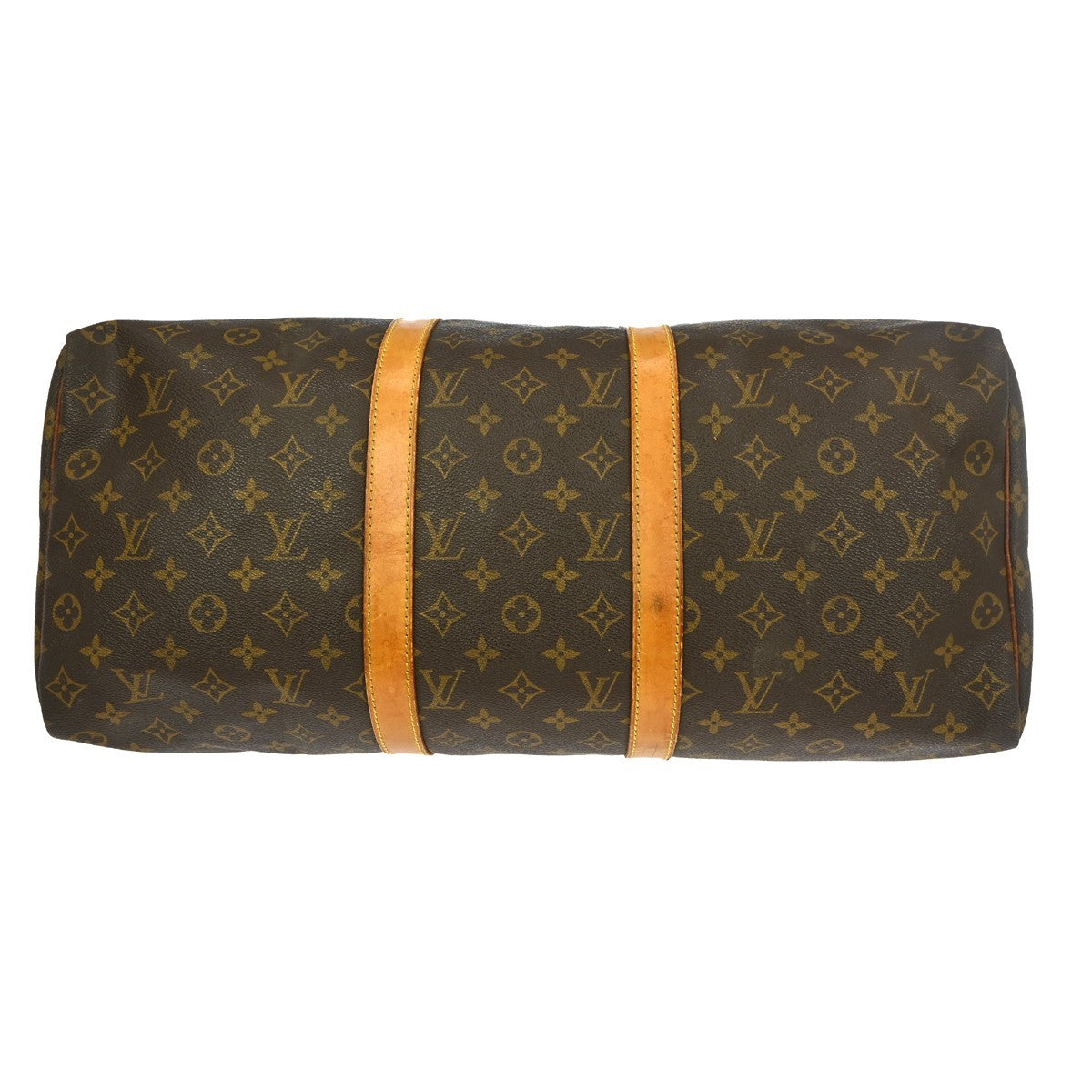 Louis Vuitton Keepall Bag Monogram Canvas Brown Canvas Travel Bag Bag (Pre-Owned)