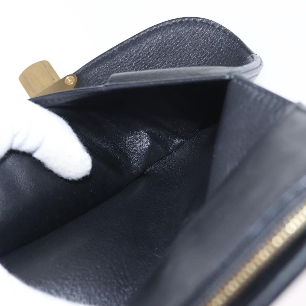 Louis Vuitton Amelia Wallet Mahina Leather Black Leather Wallets Accessory (Pre-Owned)