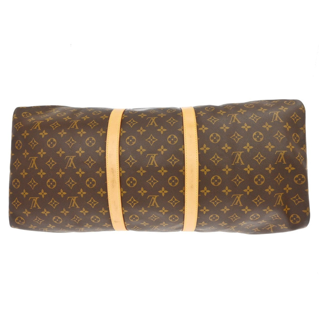 Louis Vuitton Keepall Bag Monogram Canvas Brown Canvas Travel Bag Bag (Pre-Owned)