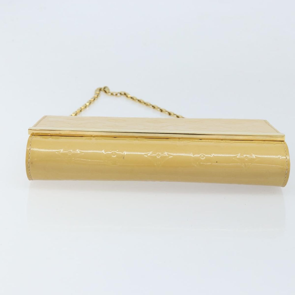 Louis Vuitton Ana Bag Monogram Vernis Yellow Patent_Leather Clutche & Pouche Bag (Pre-Owned)
