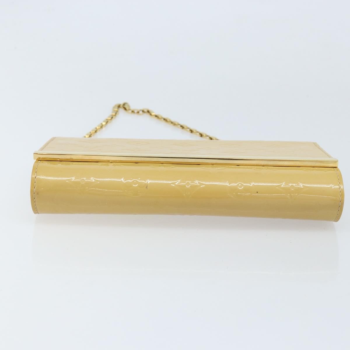 Louis Vuitton Ana Bag Monogram Vernis Yellow Patent_Leather Clutche & Pouche Bag (Pre-Owned)
