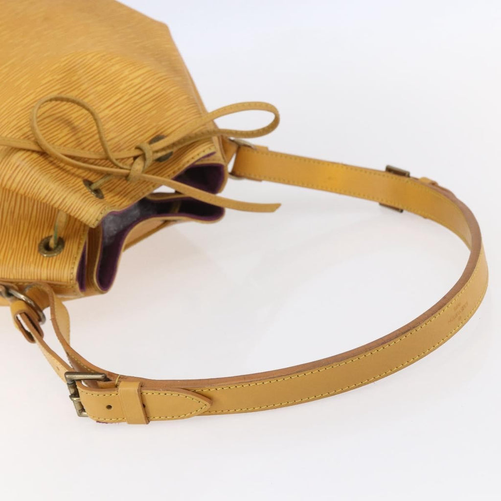 Louis Vuitton Petit Noe Handbag Epi Leather Yellow Leather Shoulder Bag Bag (Pre-Owned)