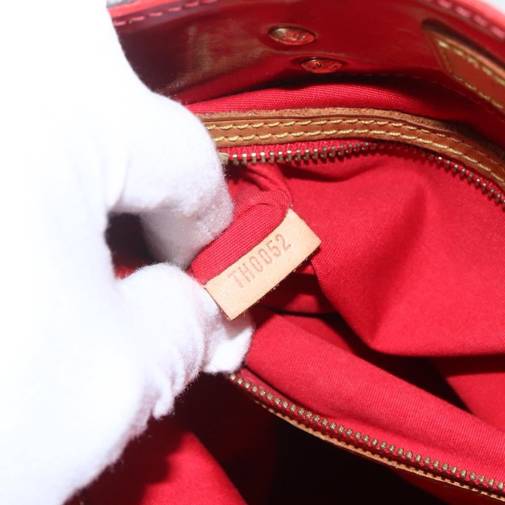 Louis Vuitton Reade Handbag Monogram Vernis Red Patent_Leather Handbag (Pre-Owned)