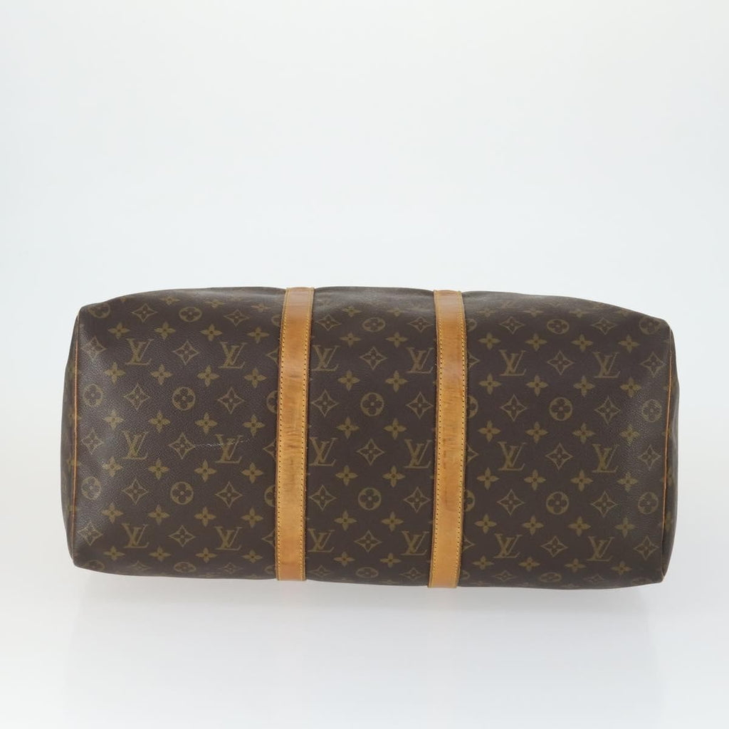 Louis Vuitton Keepall Bag Monogram Canvas Brown Canvas Travel Bag Bag (Pre-Owned)
