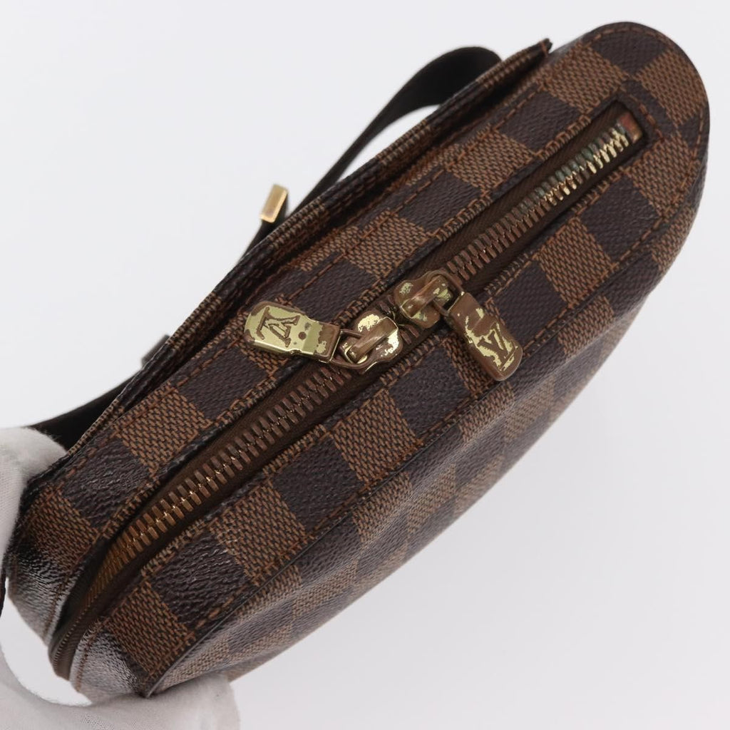 Louis Vuitton Geronimos Waist Bag Damier Brown Canvas Clutche & Pouche Bag (Pre-Owned)