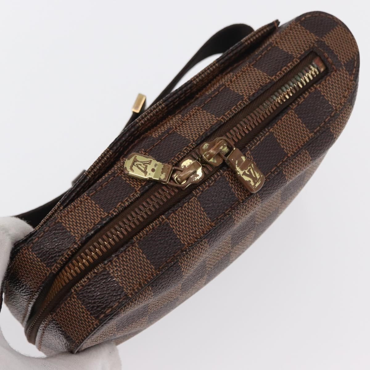 Louis Vuitton Geronimos Waist Bag Damier Brown Canvas Clutche & Pouche Bag (Pre-Owned)