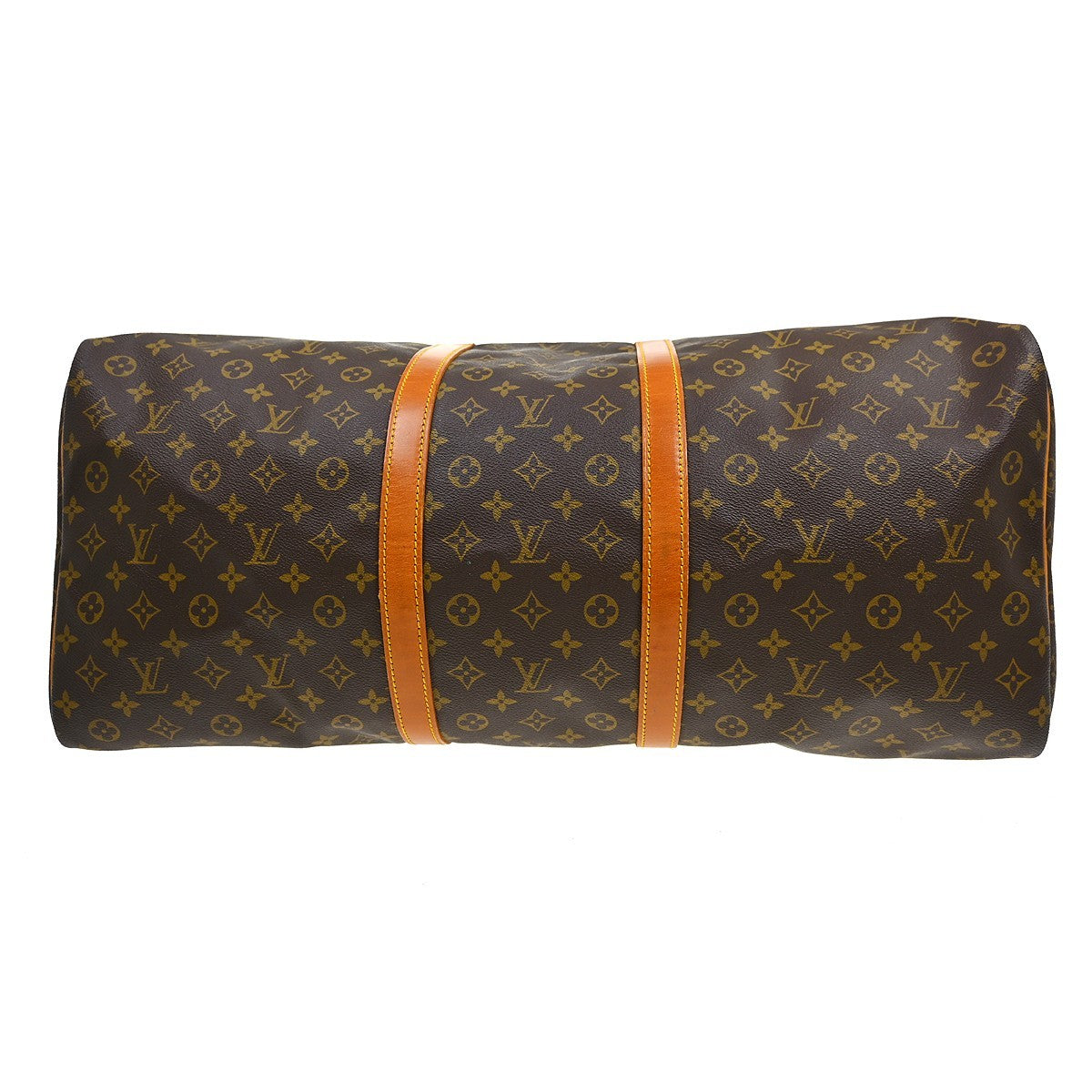 Louis Vuitton Keepall Bag Monogram Canvas Brown Canvas Travel Bag Bag (Pre-Owned)
