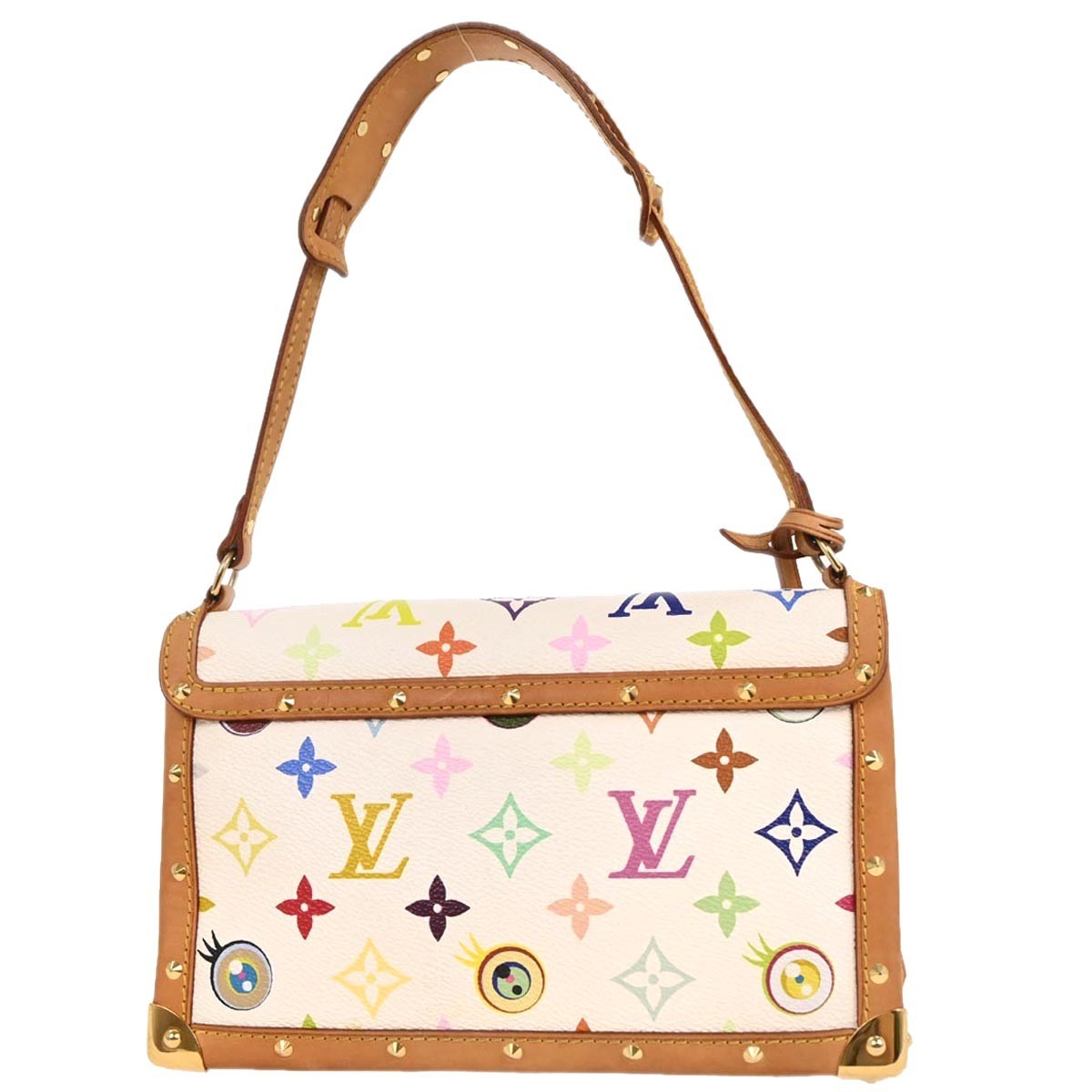 Louis Vuitton Eye Miss You Bag Monogram Multicolor White Canvas Clutche & Pouche Bag (Pre-Owned)