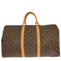 Louis Vuitton Keepall Bag Monogram Canvas Brown Canvas Travel Bag Bag (Pre-Owned)