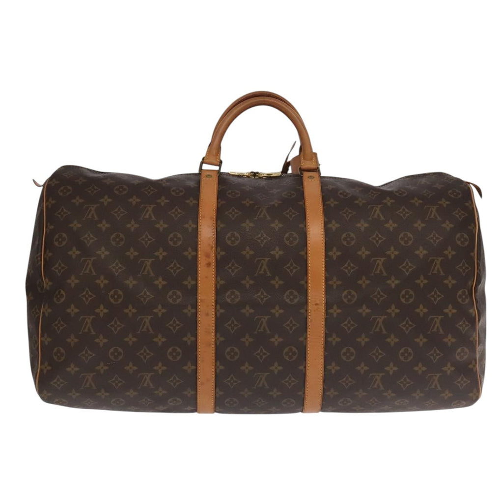 Louis Vuitton Keepall Bag Monogram Canvas Brown Canvas Travel Bag Bag (Pre-Owned)