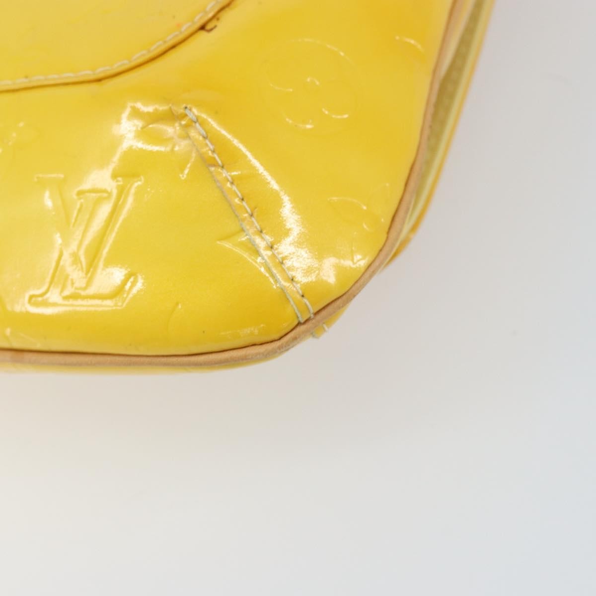 Louis Vuitton Thompson Street Handbag Monogram Vernis Yellow Patent_Leather Shoulder Bag Bag (Pre-Owned)