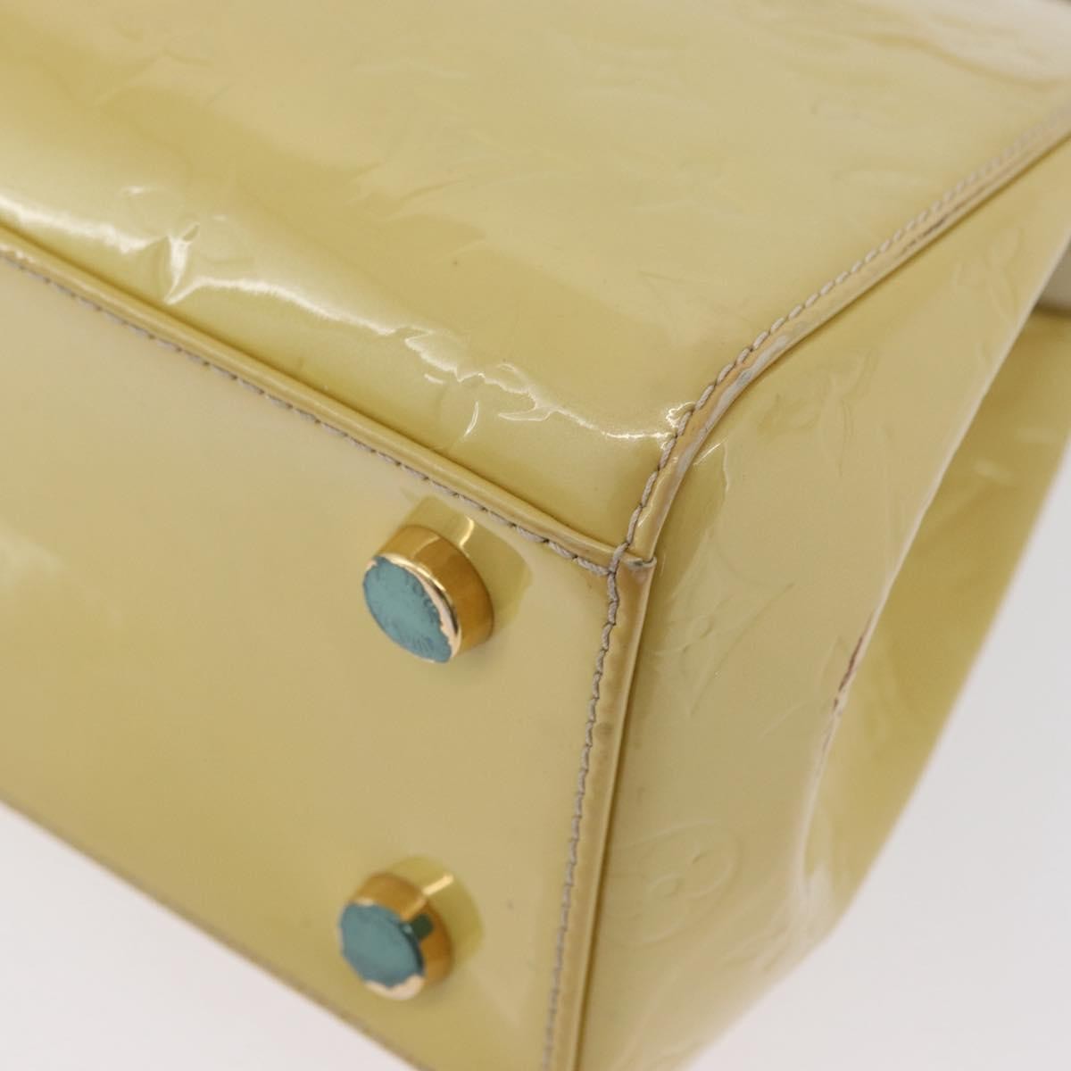 Louis Vuitton Brea Handbag Monogram Vernis Yellow Patent_Leather Handbag (Pre-Owned)