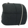 Chanel Millennium Shoulder Bag Felt Gray Synthetic Shoulder Bag Bag (Pre-Owned)