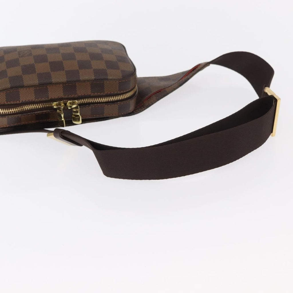 Louis Vuitton Geronimos Waist Bag Damier Brown Canvas Shoulder Bag Bag (Pre-Owned)