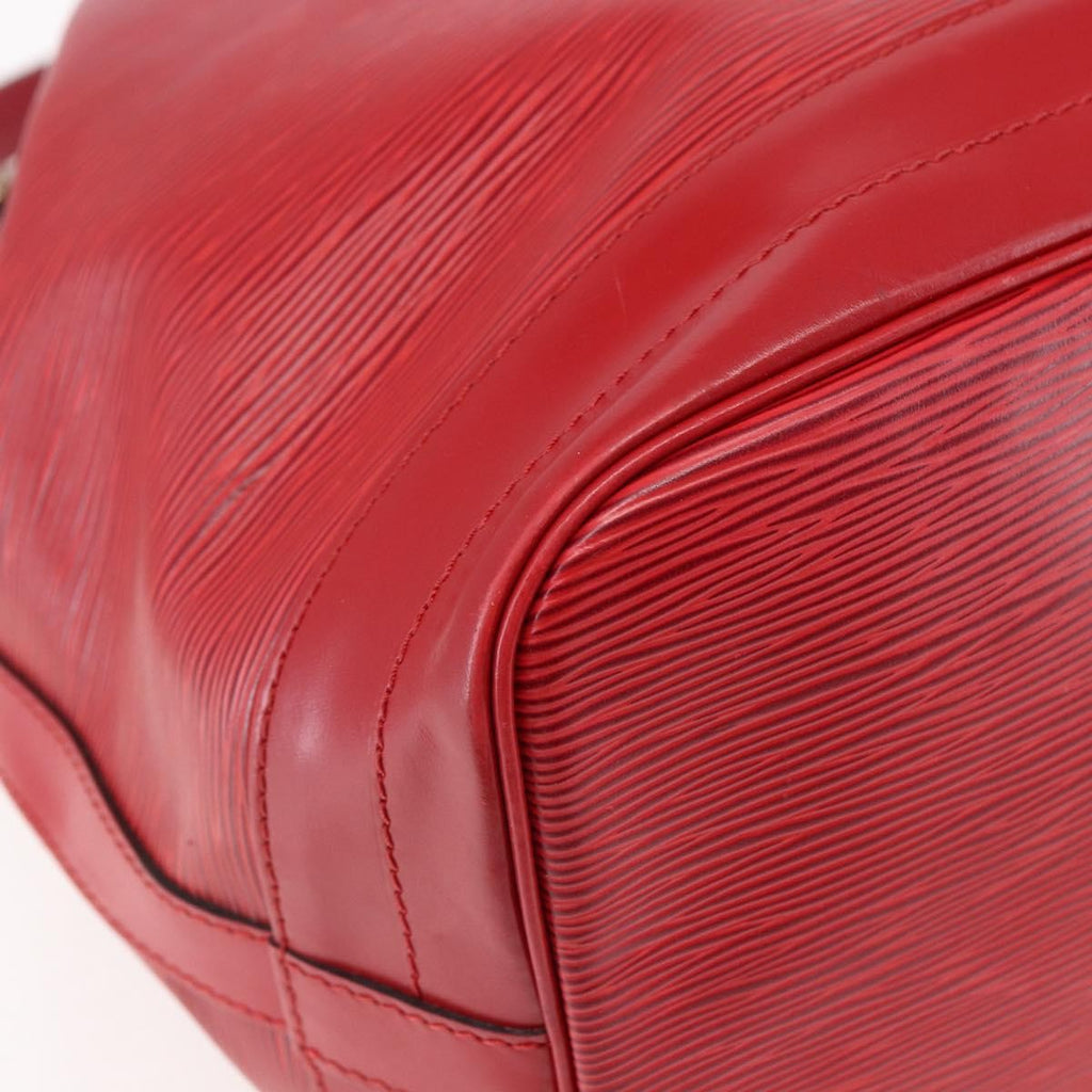 Louis Vuitton Noe Handbag Epi Leather Red Leather Bag (Pre-Owned)