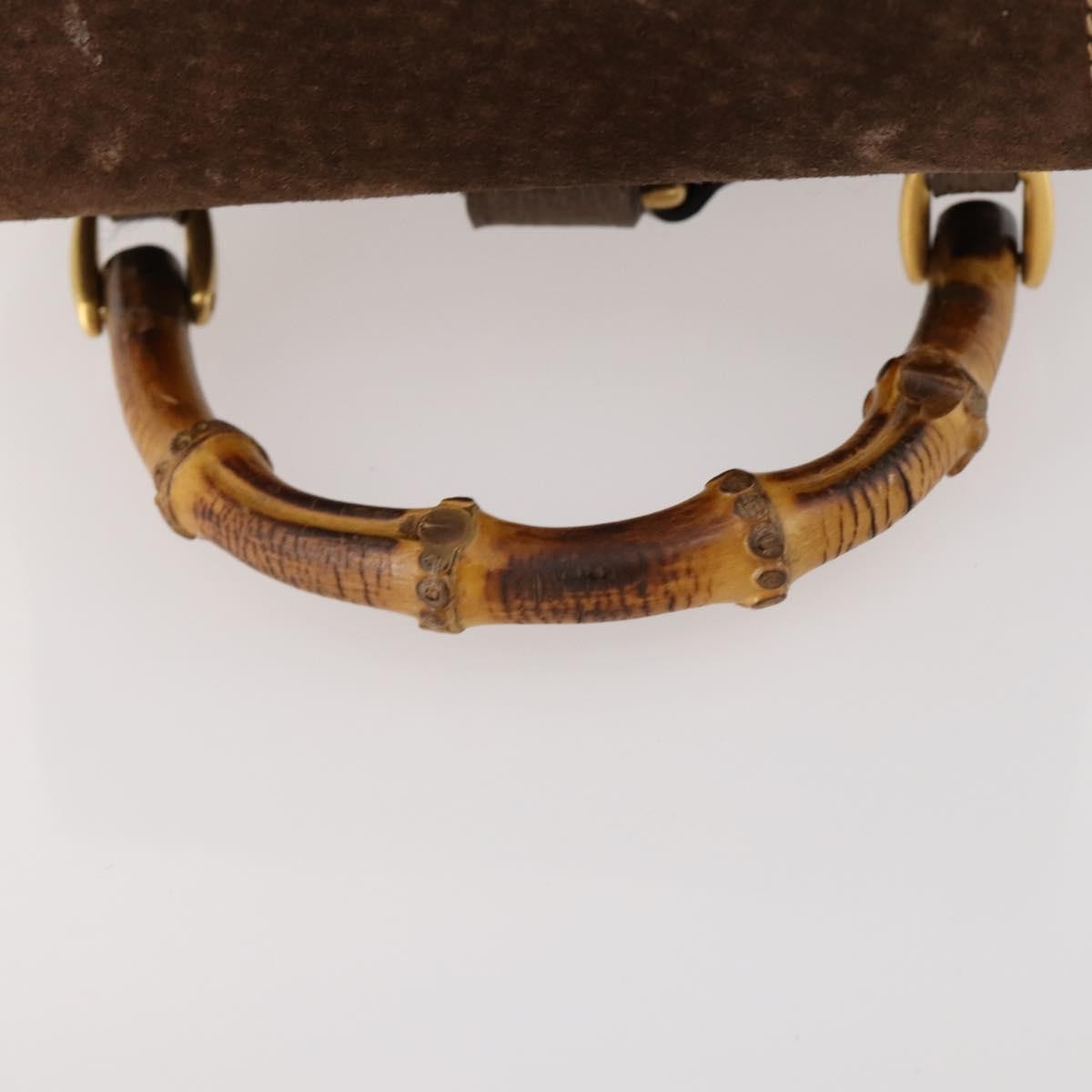 Gucci Gucci Bamboo Backpack Daim Brown Suede Backpack Bag (Pre-Owned)
