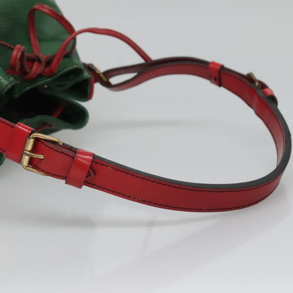 Louis Vuitton Bicolor Petit Noe Handbag Epi Leather Green Leather Shoulder Bag Bag (Pre-Owned)