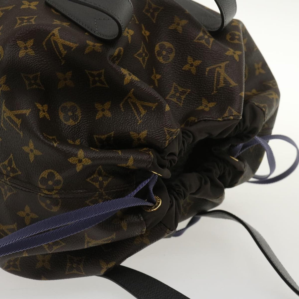 Louis Vuitton Cabas Light Drawstring Bag Monogram Split Canvas Brown Canvas Tote Bag Bag (Pre-Owned)