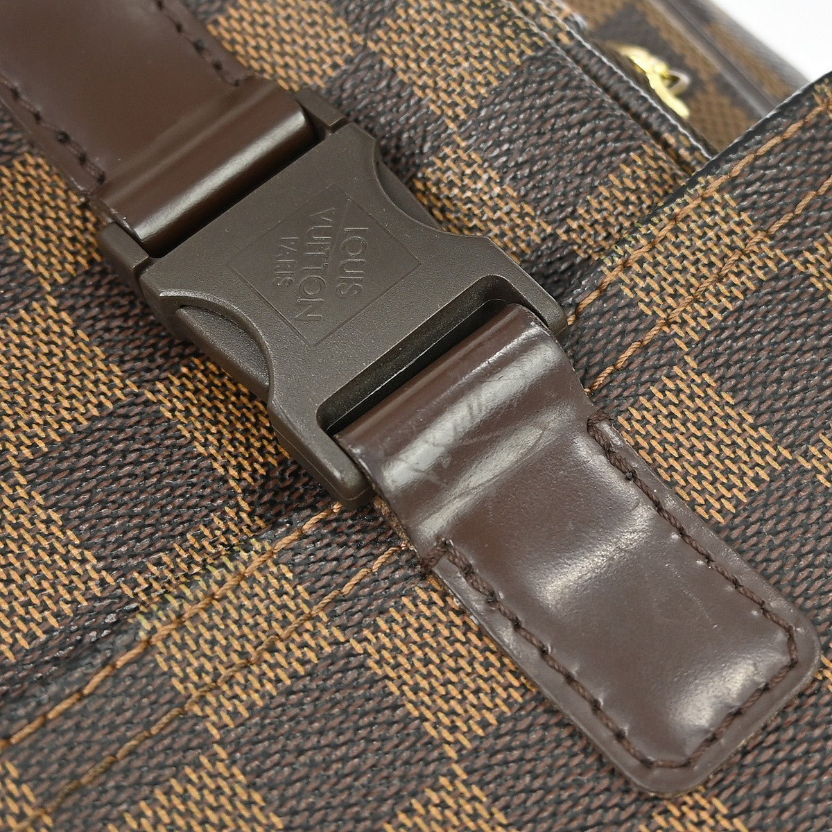 Louis Vuitton Melville Messenger Bag Damier Brown Canvas Shoulder Bag Bag (Pre-Owned)