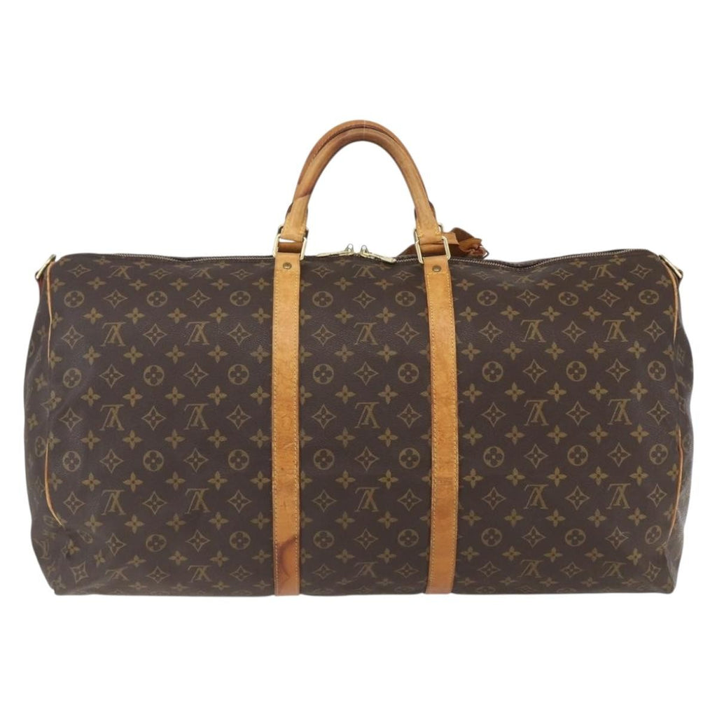 Louis Vuitton Keepall Bag Monogram Canvas Brown Canvas Travel Bag Bag (Pre-Owned)