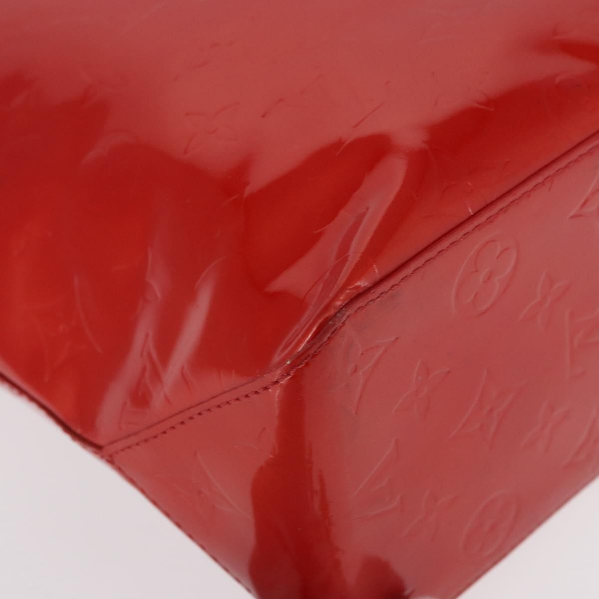 Louis Vuitton Reade Handbag Monogram Vernis Red Patent_Leather Handbag (Pre-Owned)