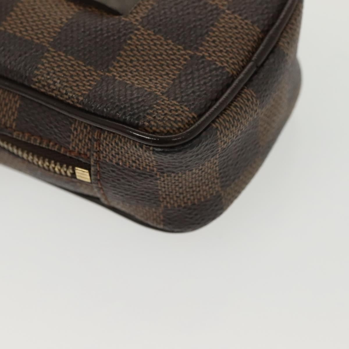 Louis Vuitton Etui Okapi Camera Case Damier Brown Canvas Clutche & Pouche Bag (Pre-Owned)