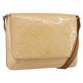 Louis Vuitton Thompson Street Handbag Monogram Vernis Beige Patent_Leather Shoulder Bag Bag (Pre-Owned)