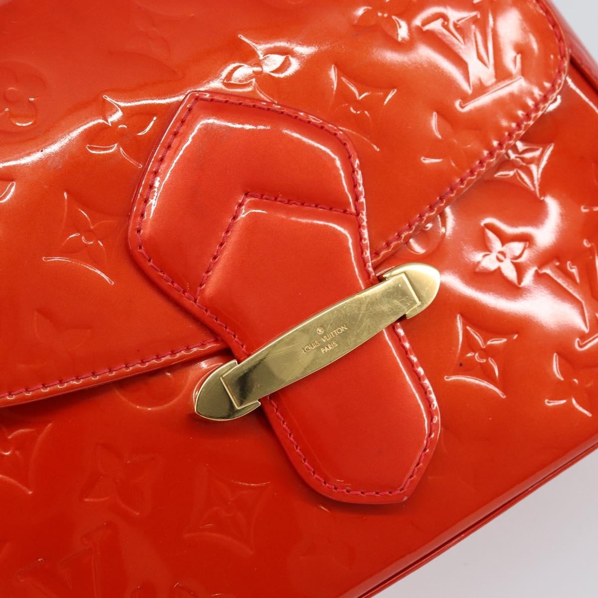 Louis Vuitton Bellflower Handbag Monogram Vernis Red Patent_Leather Shoulder Bag Bag (Pre-Owned)