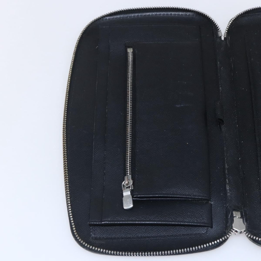 Louis Vuitton Organizer De Voyage Travel Wallet Leather Black Leather Wallets Accessory (Pre-Owned)
