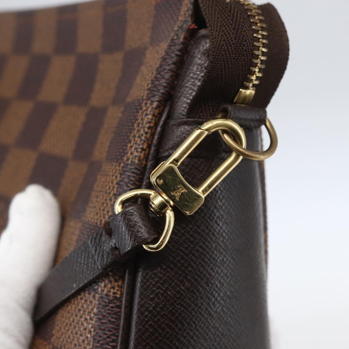 Louis Vuitton Trousse Make Up Bag Damier Brown Canvas Clutche & Pouche Bag (Pre-Owned)