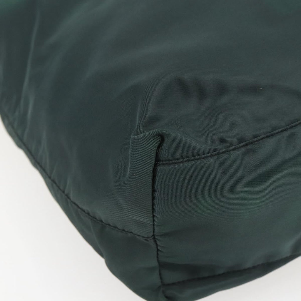 Prada Vintage Zip Tote Tessuto Green Nylon Tote Bag Bag (Pre-Owned)