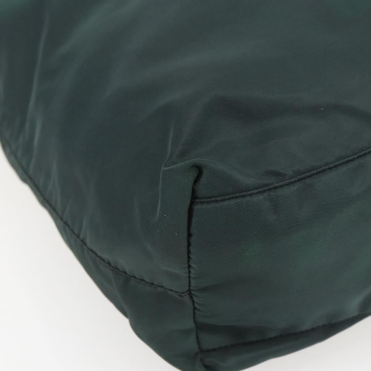 Prada Vintage Zip Tote Tessuto Green Nylon Tote Bag Bag (Pre-Owned)