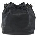 Louis Vuitton Petit Noe Handbag Epi Leather Black Leather Shoulder Bag Bag (Pre-Owned)