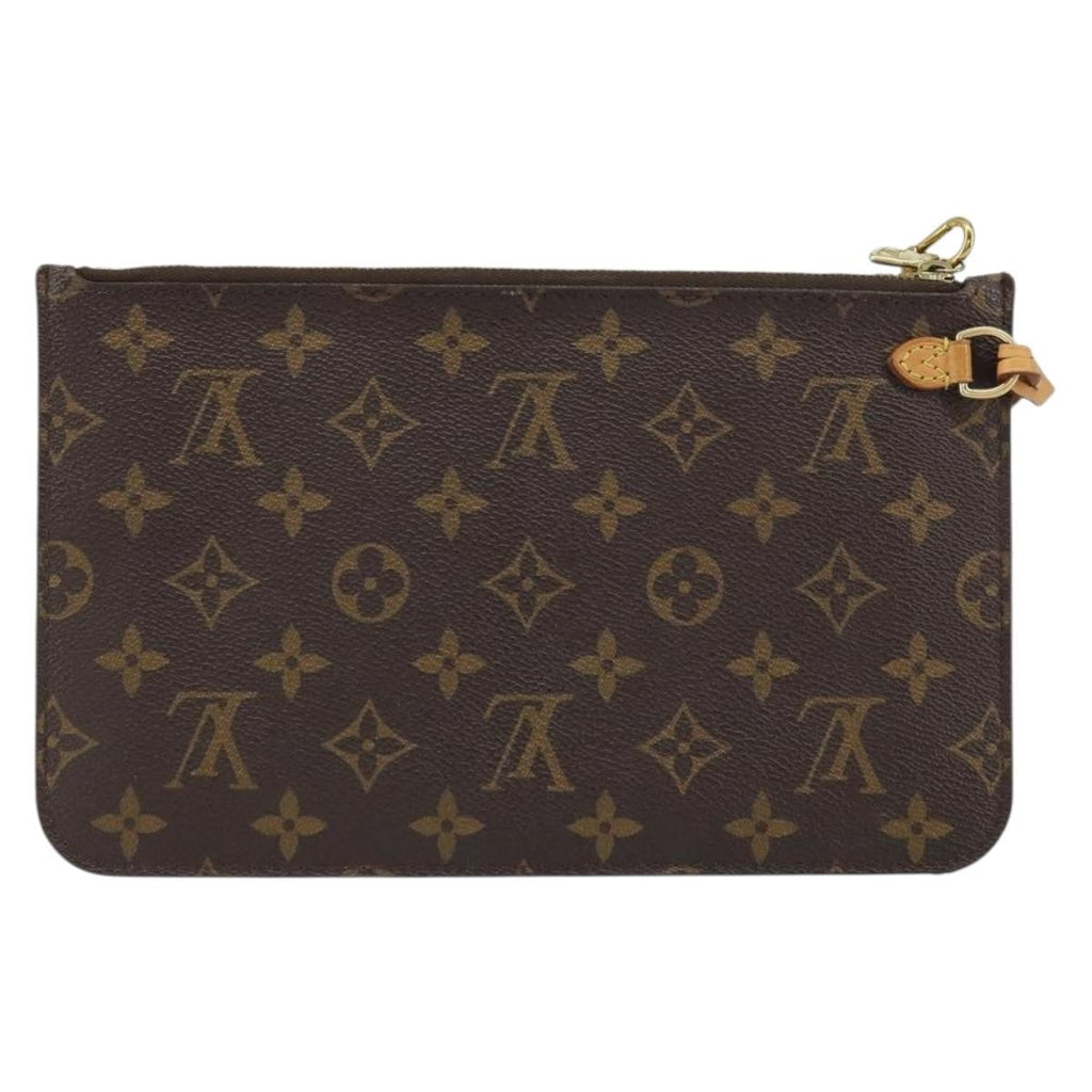 Louis Vuitton Neverfull Pochette Monogram Canvas Brown Canvas Clutche & Pouche Bag (Pre-Owned)