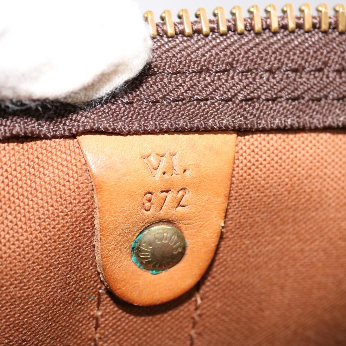 Louis Vuitton Keepall Bag Monogram Canvas Brown Canvas Travel Bag Bag (Pre-Owned)