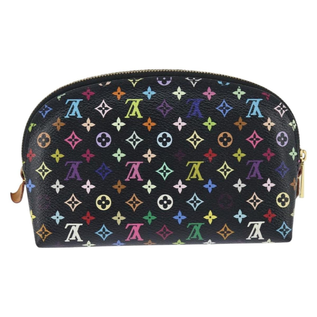 Louis Vuitton Cosmetic Pouch Monogram Multicolor Black Canvas Clutche & Pouche Bag (Pre-Owned)