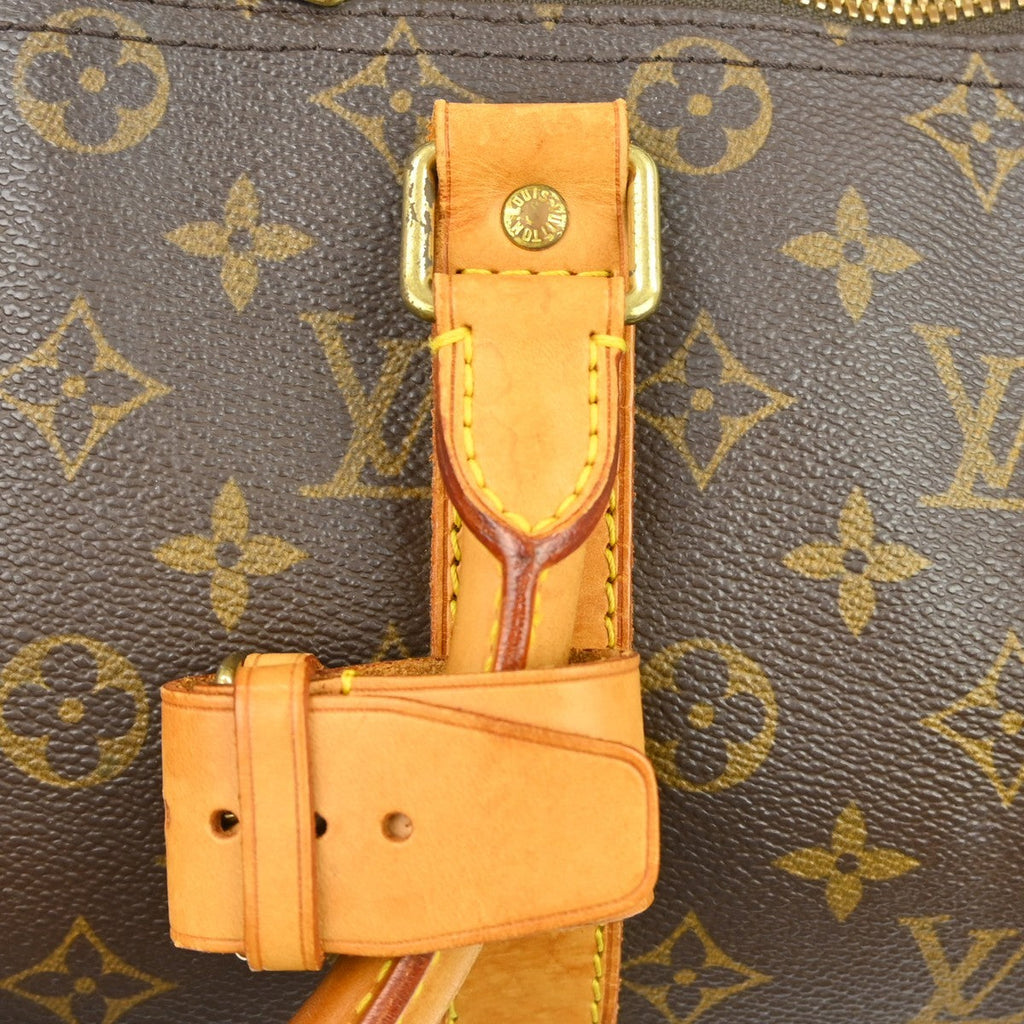 Louis Vuitton Keepall Bag Monogram Canvas Brown Canvas Travel Bag Bag (Pre-Owned)