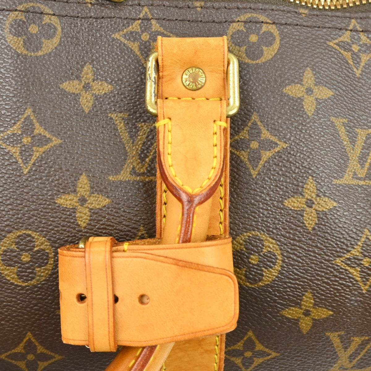 Louis Vuitton Keepall Bag Monogram Canvas Brown Canvas Travel Bag Bag (Pre-Owned)