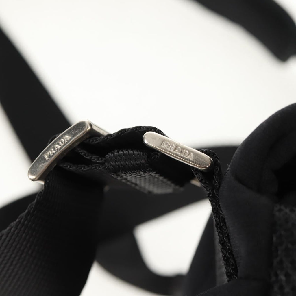 Prada Vintage Sport Shoulder Bag Nylon Black Nylon Shoulder Bag Bag (Pre-Owned)
