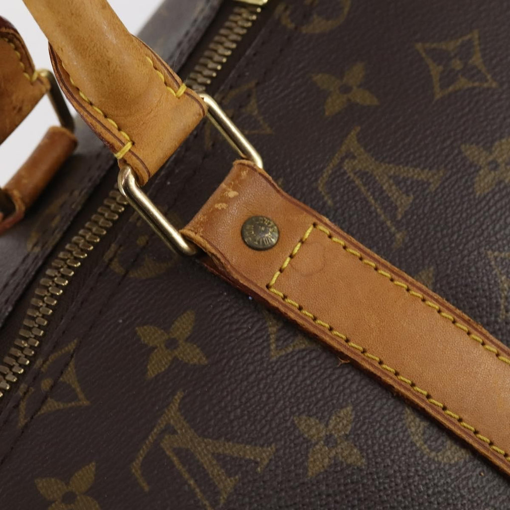 Louis Vuitton Keepall Bag Monogram Canvas Brown Canvas Travel Bag Bag (Pre-Owned)